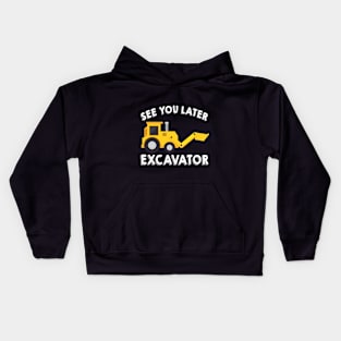 Excavator Kids Shirt  Boys Excavator Dig Tee Kids Hoodie